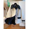 Plus Size Korean Style Reversible Lambswool Coat for Women, High-End Niche, Loose Fit, Lapel, Autumn/Winter