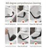 Yousheng Toilet Brush Dense PP Bristles Curved Long Handle Swan Shape Bathroom Brush with Leak-Proof Removable