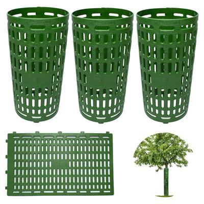 Baumstammschutz, Entlüftungsloch-Design, erweiterbarer TPR-Baumrindenschutz, Schutz, Gartenwickel, grüne Pflanze