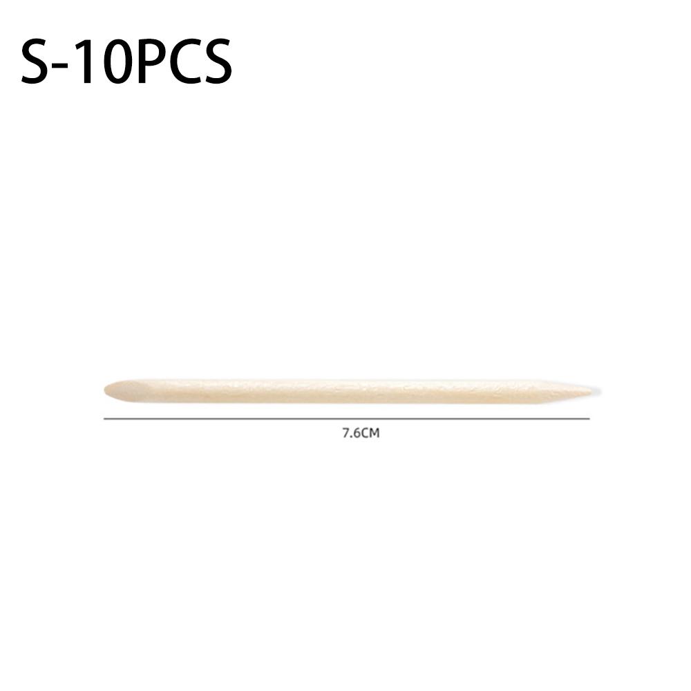 

Dual-Ended Orange Wood Stick for Nail Art — Beechwood Tool for Rhinestone Placement, Cuticle Pushing, and Nail Crevice Cleaning