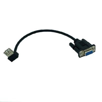 Adaptador de Cabo Serial Compacto RS232 DB9 Fêmea para USB 2.0 A Fêmea Para Conexão Conveniente de Dispositivos Conectividades Fáceis