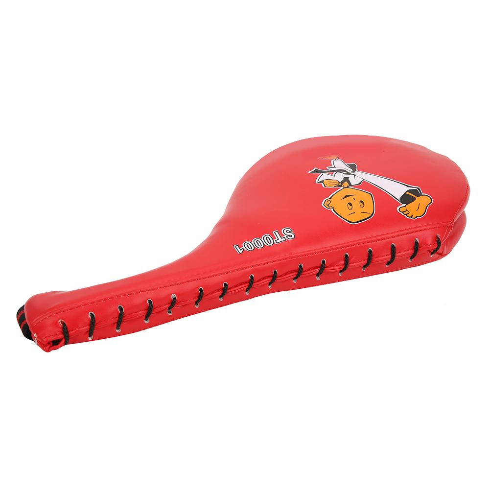 ST0001 PU Leather Red Children Taekwondo Boxing Hand Foot Pad Training Kicking Target AccessoryRed