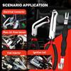 4 Pcs Electrical Disconnect Pliers And Cars Terminal Pin Removal Tool Kit,37960/37980/13120/ Collar Hose Clamp Pliers Set For Automotive Electric