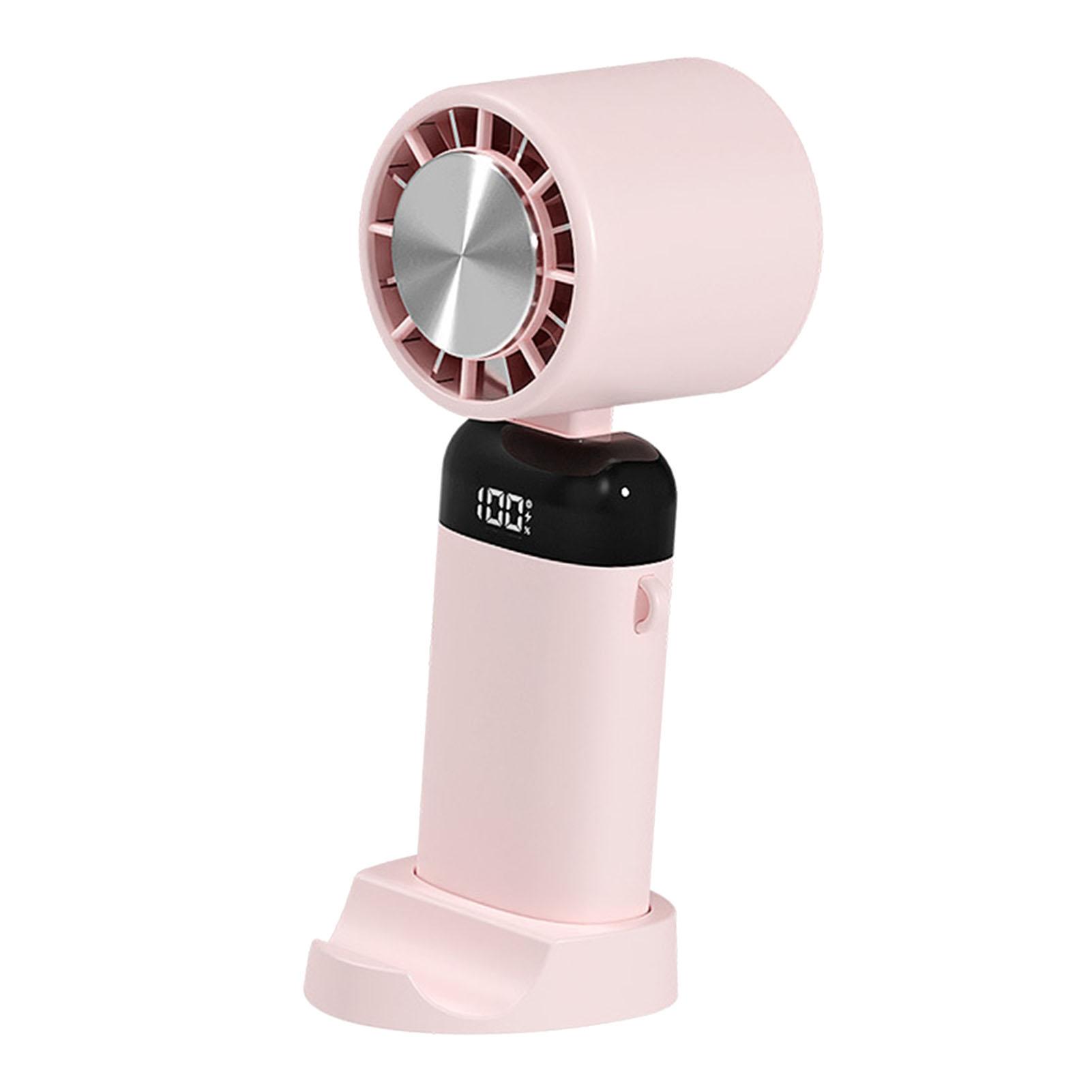 Folding Small Fan USB Rechargeable Fan Digital Display Portable Desktop Semiconductor Cooling Fan