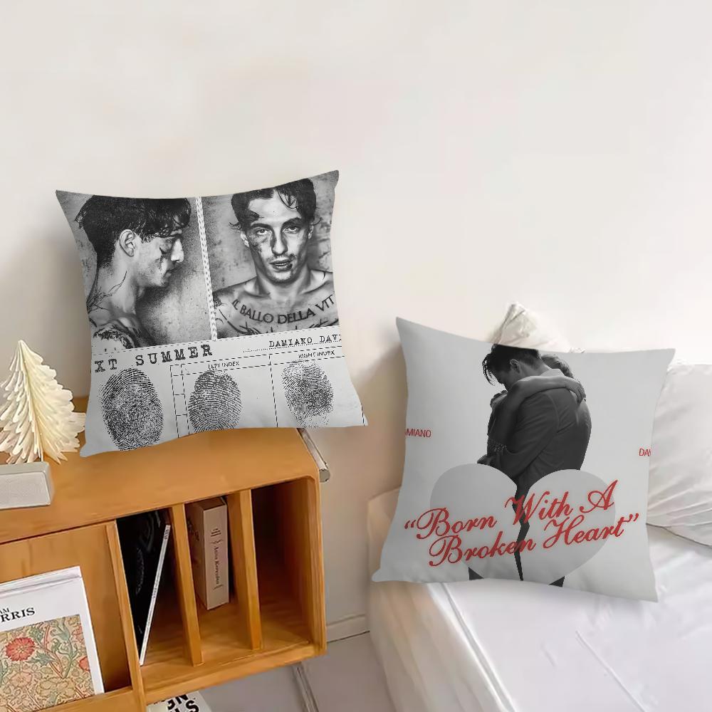 Sänger D-Damiano David mit gebrochenem Herzen geboren Wohnzimmer Kopfteil Schlafzimmer Büro Kissen Kissen Sofa Nickerchen Kissenbezug