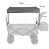 Awning Canopy For Wagon Attachment VERSATILE Sun Shade Cover For Folding Trolley Cart Water-resistant 600D Oxford Cloth