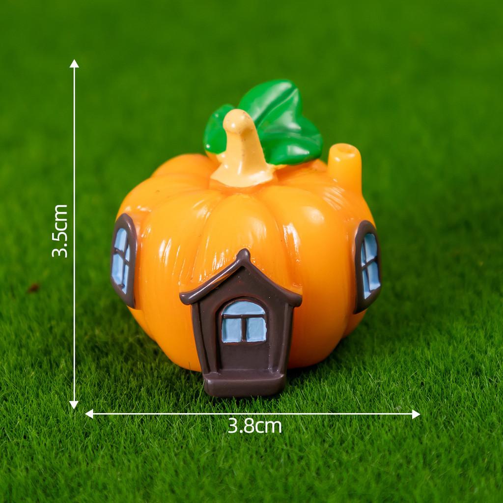 

Cartoon Ornament Mushroom House Pumpkin House Micro Landscape Gardening Resin Pumpkin