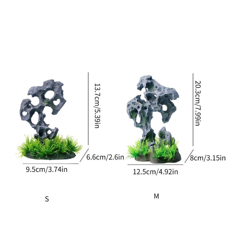 Aquariums Landscape Grass Resins Aquariums Decorations Art Crafts Terrarium Habitat Ornaments Rock Craft