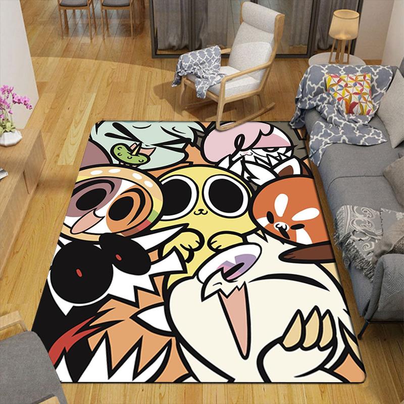 Cartoon graphic Rug Floor Mat for Living Room or Bedroom Soft and Comfortable Carpet a Gift for Birthday and Holiday.