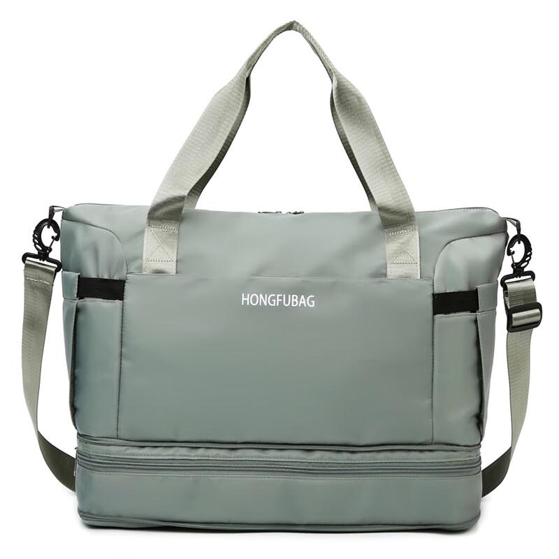Expandable Dry-Wet Separation Travel Duffle Bag One Size