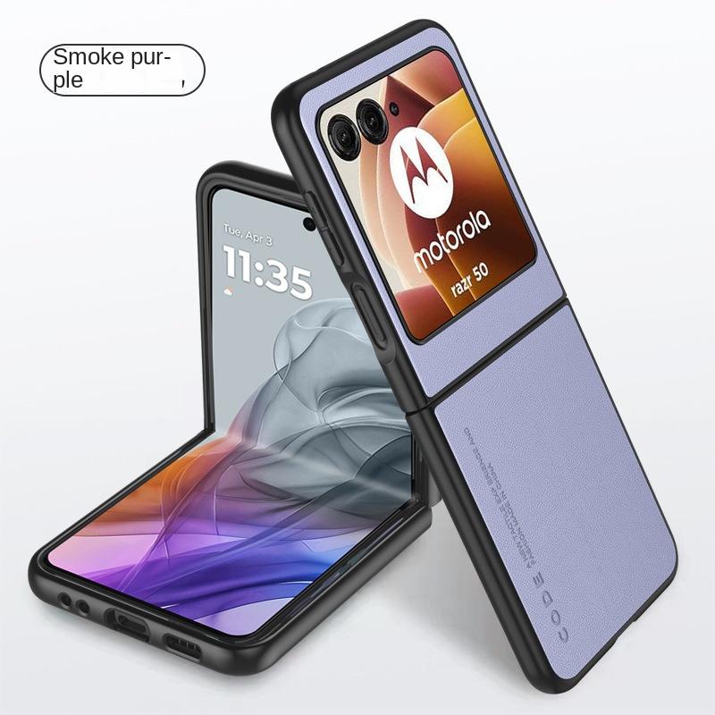 Luxury Premium Leather Cover for Motorola Razr 50 Ultra Moto Razr 50 50 Ultra 2024 Razr40 2023 Shockproof Hard Plastic Phone Case