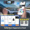 New 3/4 Lens 360 Degrees Dash Cam Auto WIFI Car DVR 1080P Video Recorder Rear view camera 24H Parking Monitor Car Assecories