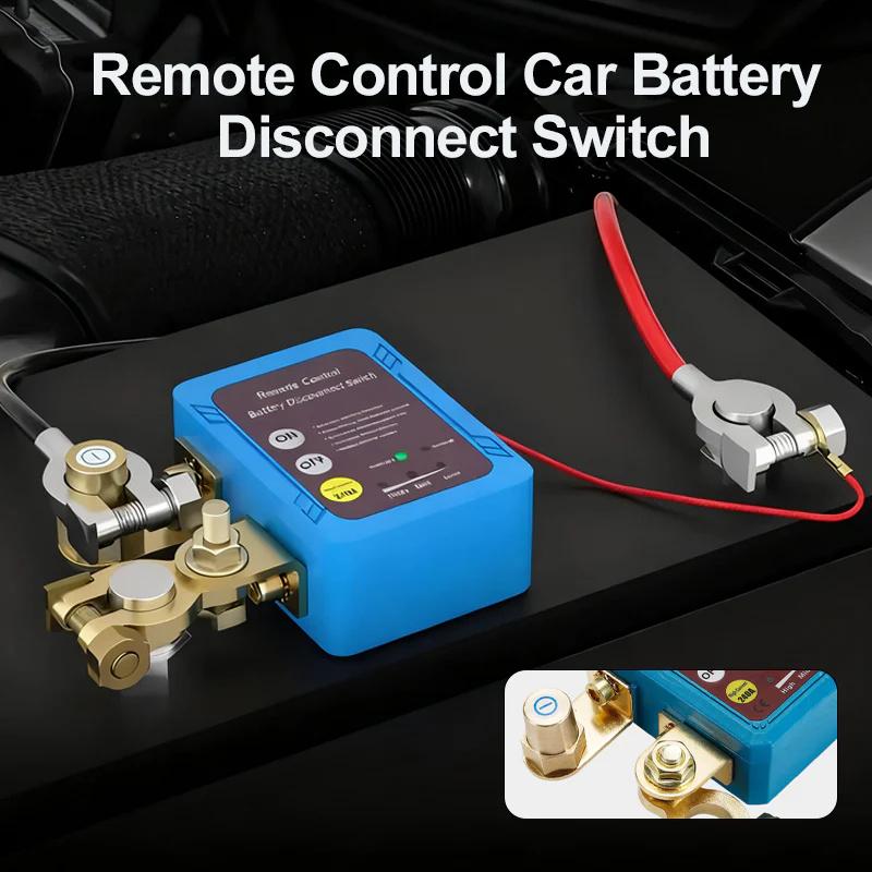 Auto Battery Master Switch with Remote, 240A Kill Switch 12V Remote Battery Disconnect Switch with Led Voltage Display Automatic