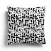 Nordic Autumn Black and White Simple Printed Sofa Cushion Cover Pillowcase Home Party Car Bedding