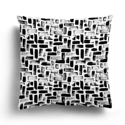 Nordic Autumn Black and White Simple Printed Sofa Cushion Cover Pillowcase Home Party Car Bedding