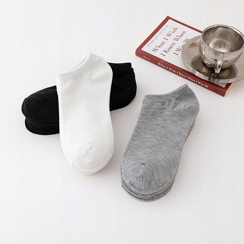 Foot Socks 100% Cotton Comfortable Unisex Cotton 38-44 Gray