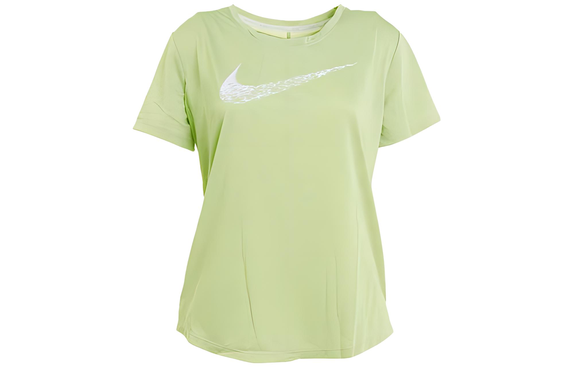 Nike Set in Sleeve Running T Shirt Women s Light Olive Green DM7778-371 M