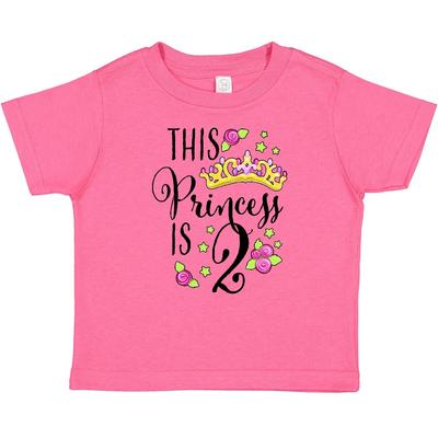 Inktastic This Princess Is Two- Second Birthday Baby T-Shirt Birthdays 2nd 2 Old