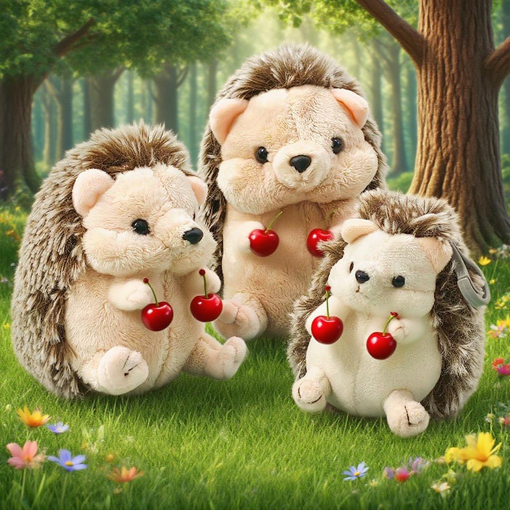 13cm/17cm/22cm Cute Hedgehog Plush Toy Pendant Hedgehog Companion Toy Cartoon Doll Kid Toy Birthday Gift Halloween Christmas Toy