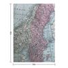 Norway and Sweden, vintage map Throw Blanket Winter beds Blankets For Baby Plush Beach Blankets