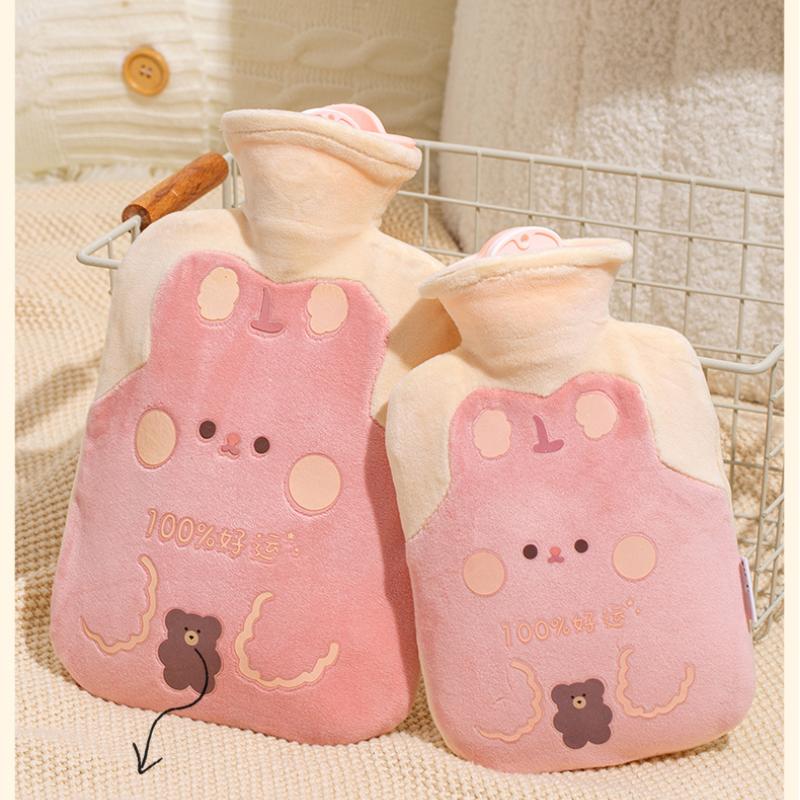 Cute Large Warmer Hot Water Bag for Period Pain Stuffed Menstrual Colic Heater Plush Hand Warmer Seed Guatero Bottle