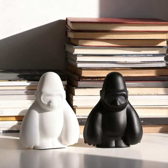 Gorilla Ornament Vinyl Modern Art Living Room Ornament Artistic Flavor Home Decor Children Room Desktop Decoration