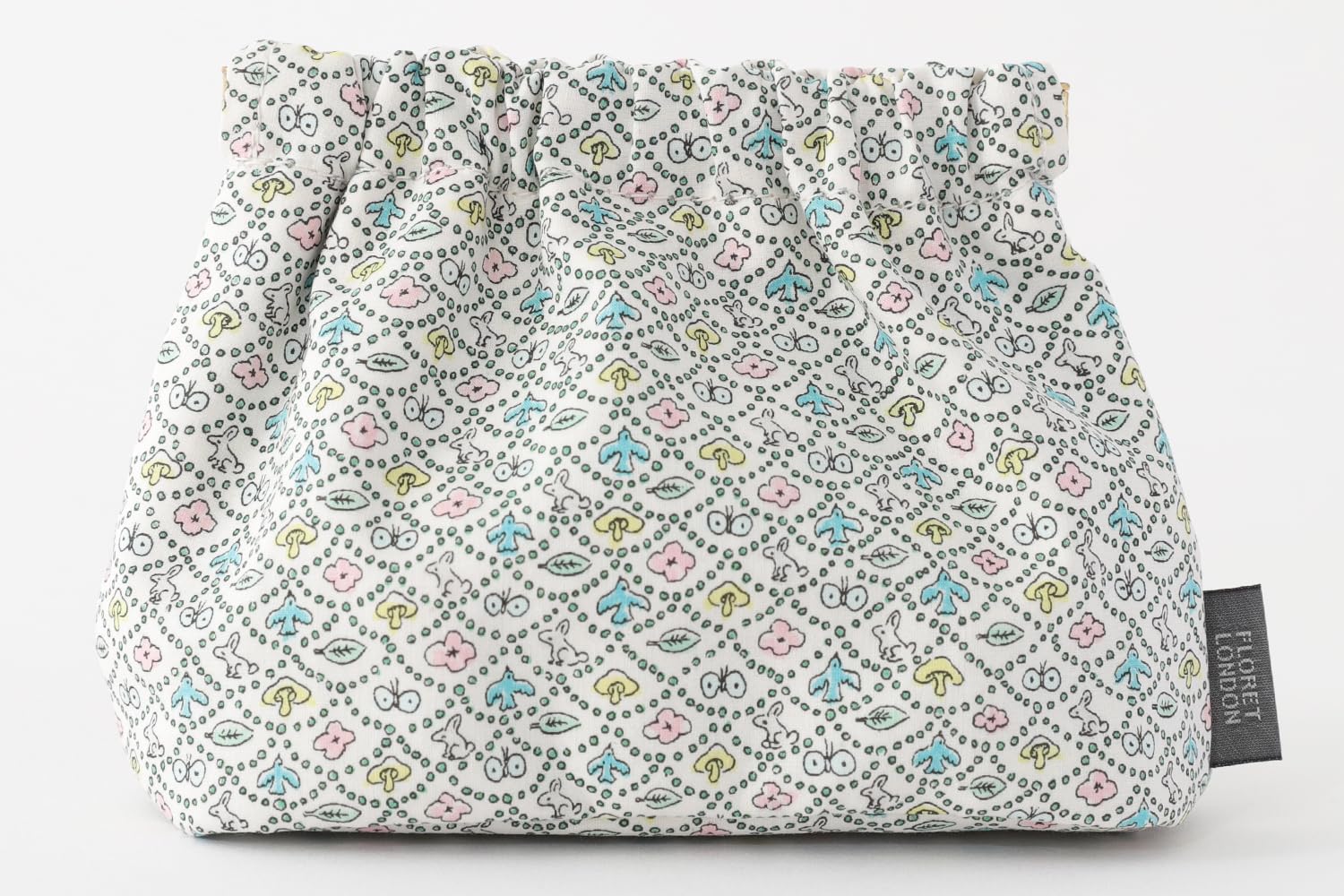 

DDintex FLORET LONDON Весенняя косметичка на молнии, Синяя лесная волна, 14 x 11 x 6 см [Принт Liberty]