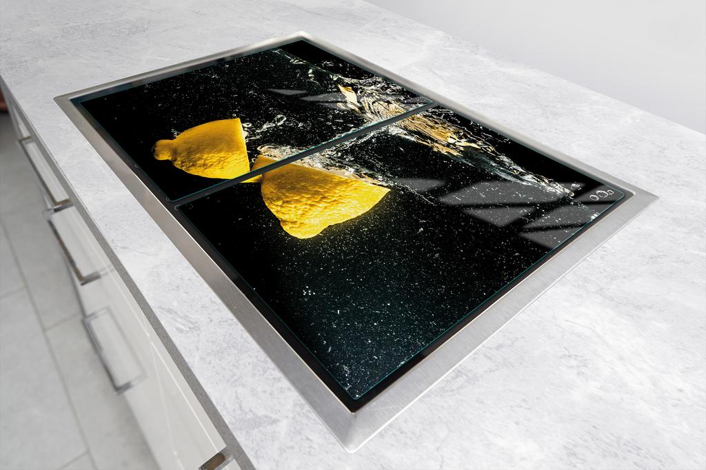 PIANO PROTETTIVO IN VETRO PER CUCINA 2x35x52 LIMONE