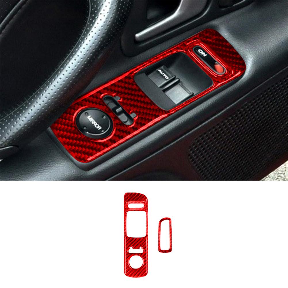 Autocol de protecție roșu pentru decorațiuni interioare pentru Honda S2000 2000-2009 Accesorii auto Fibră de carbon