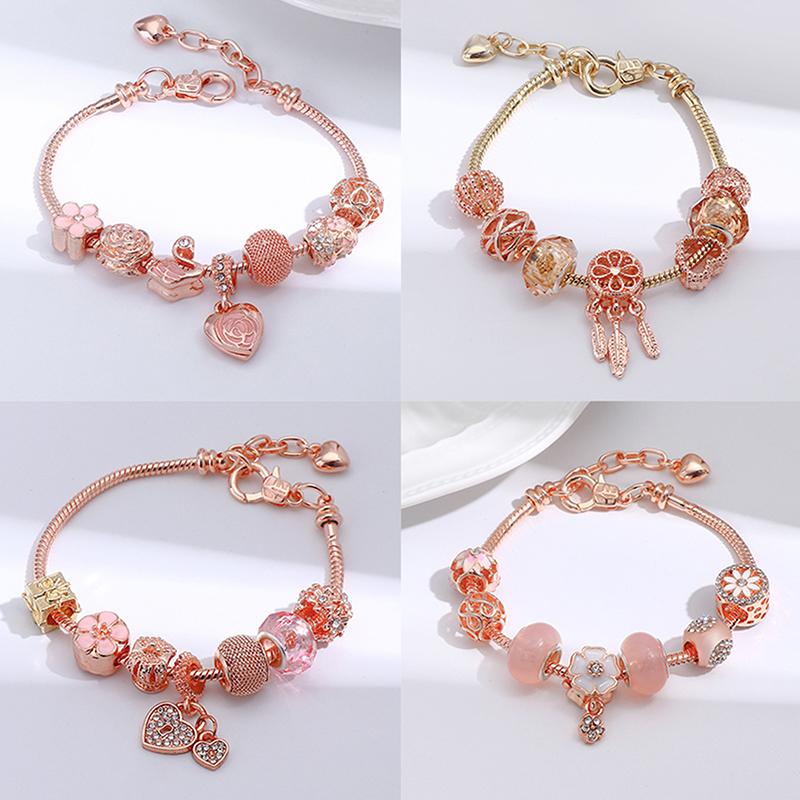 Matching Multi-Element Charms Beaded Bracelet For Women Daily Wear Party Accessories Gift Jewelry