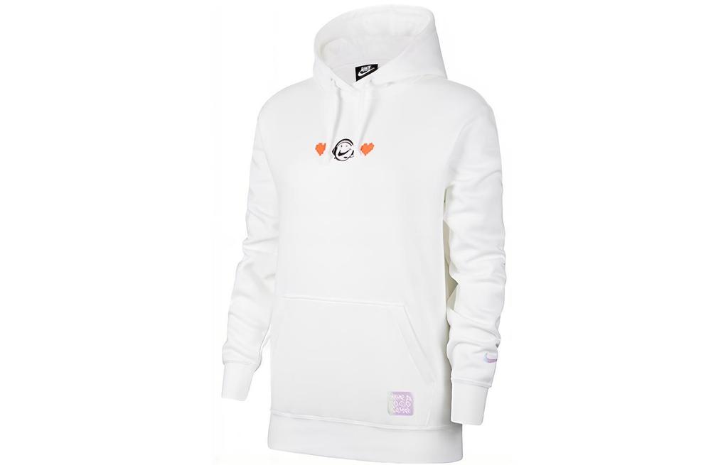 Nike Sweatshirts Women's White Hooded Moderate Regular DC3940-100