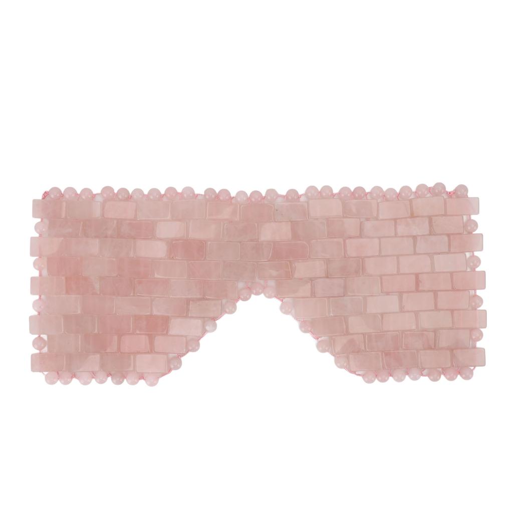 Pink Stone Eye Cover Comfortable SPA Cooling Polishing Eye Cover for Home and SPA Centers
