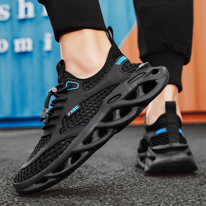 Fashion New Men's Mesh Sneakers Summer Mesh Sports Breathable Casual Shoes Comfortable Men's Tennis Shoes Lightweight Running Shoes
