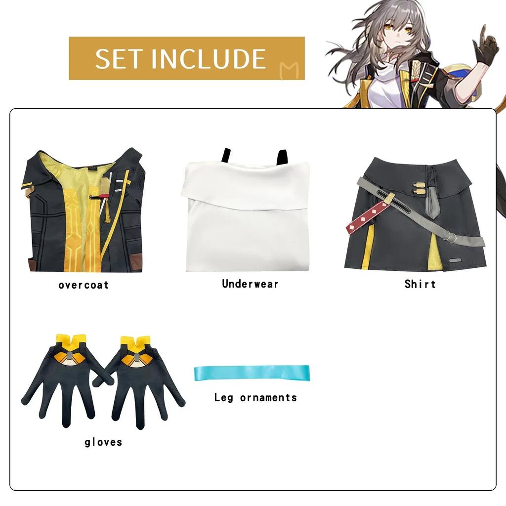 Trailblazer Cosplay Costume Honkai Star Rail Carnival Uniform Wig Anime Halloween Costumes Men Game Character Outfits