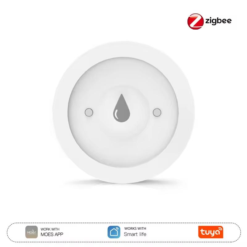 MOES Tuya ZigBee 3.0 Water Leak Sensor, Smart Flood Detector Alarm, Leakage & Immersion Alert, Smart Life App, Remote Monitoring Water Leak Sensor