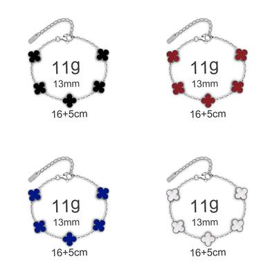 Fashion Four-leaf Clover Titanium Steel Bracelet Small Fresh Petals Personalized Colorless Ladies Bracelet
