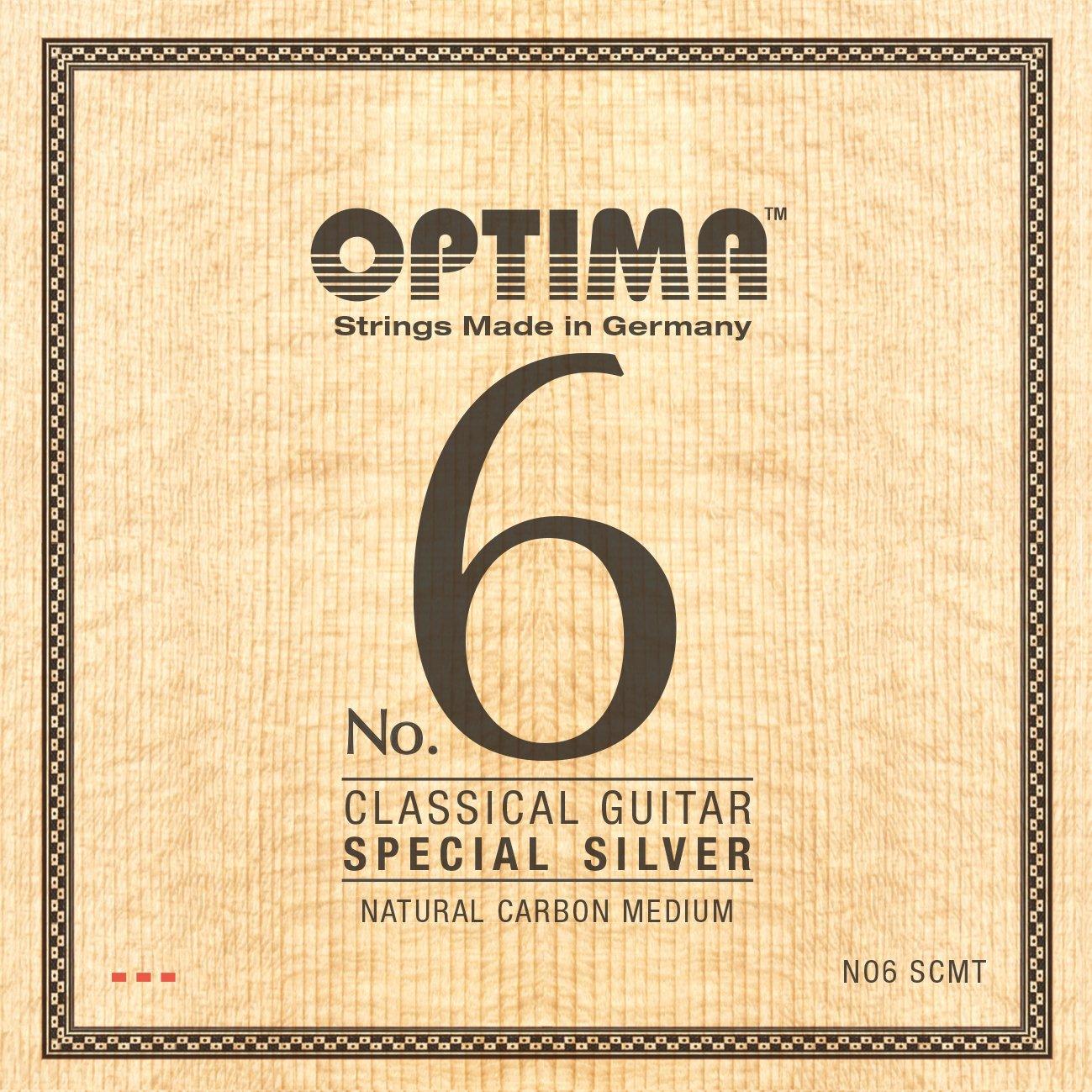 

Гитарные струны OPTIMA Special silver natural carbon средний набор No6.SCMT