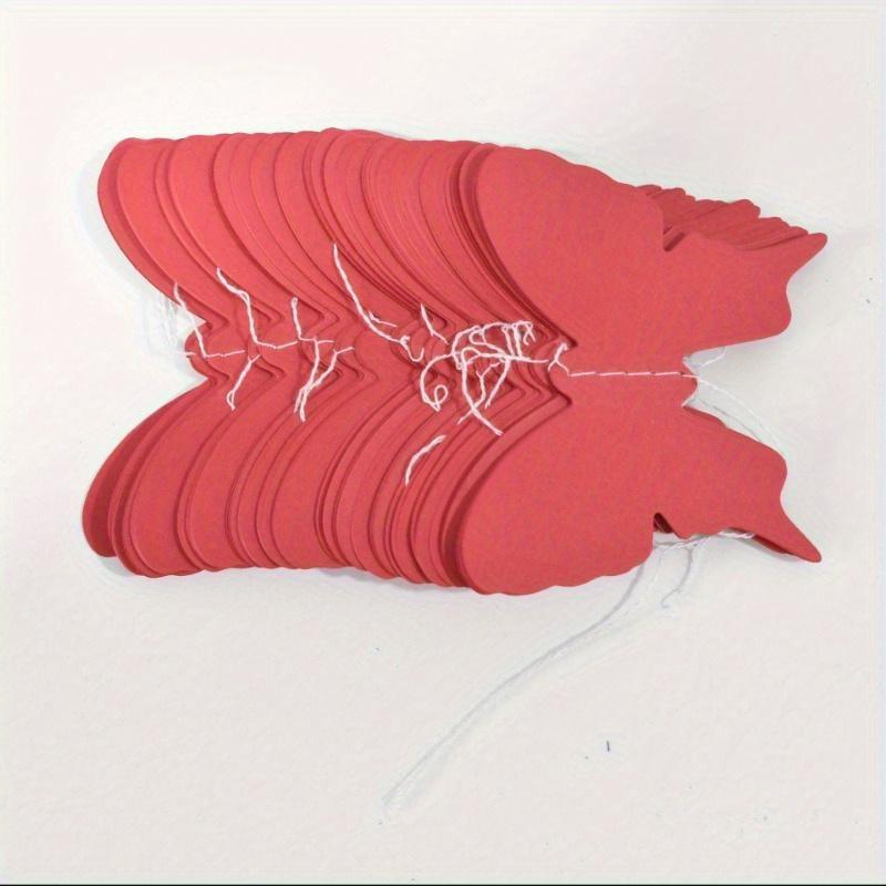 4-meter Colorful Cardboard Rainbow Butterfly Three-dimensional Paper Flower Drawing Wedding Birthday Party Venue Decoration Hanging String Decoration