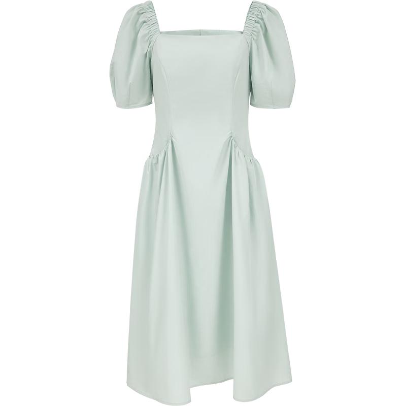 

VEROMODA 2025 Autumn Square Neck Puff Sleeve A-line Dress S