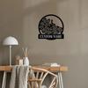 Metal Peacock Wall Art Personalized Family Name Sign Home Decor Gift