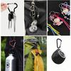 Heart-shaped Aluminum Carabiner Key Chain Clip Outdoor Camping Keyring Spring Hook Water Bottle Hanging Buckle Travel Accessory