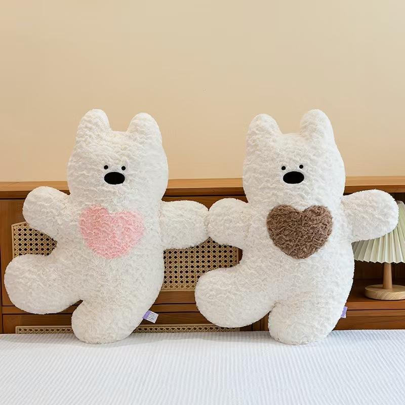 Cute Candy Puppy Plush Toy Pillow Dog Doll Comfort Doll Girl Children Birthday Gift Redemption