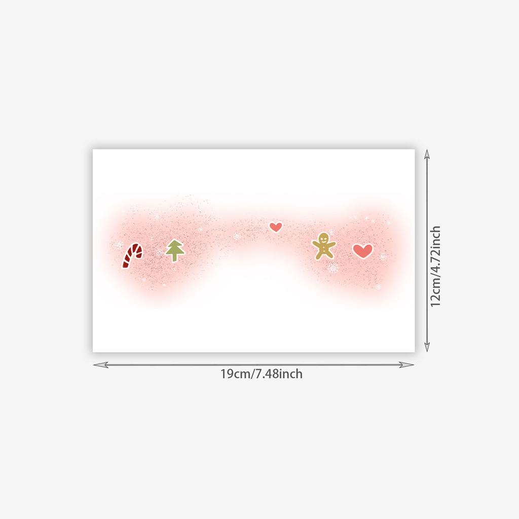 Christmas Cute Makeup Tattoo Stickers Holiday Party Temporary Blush Face Decoration Tattoo Stickers