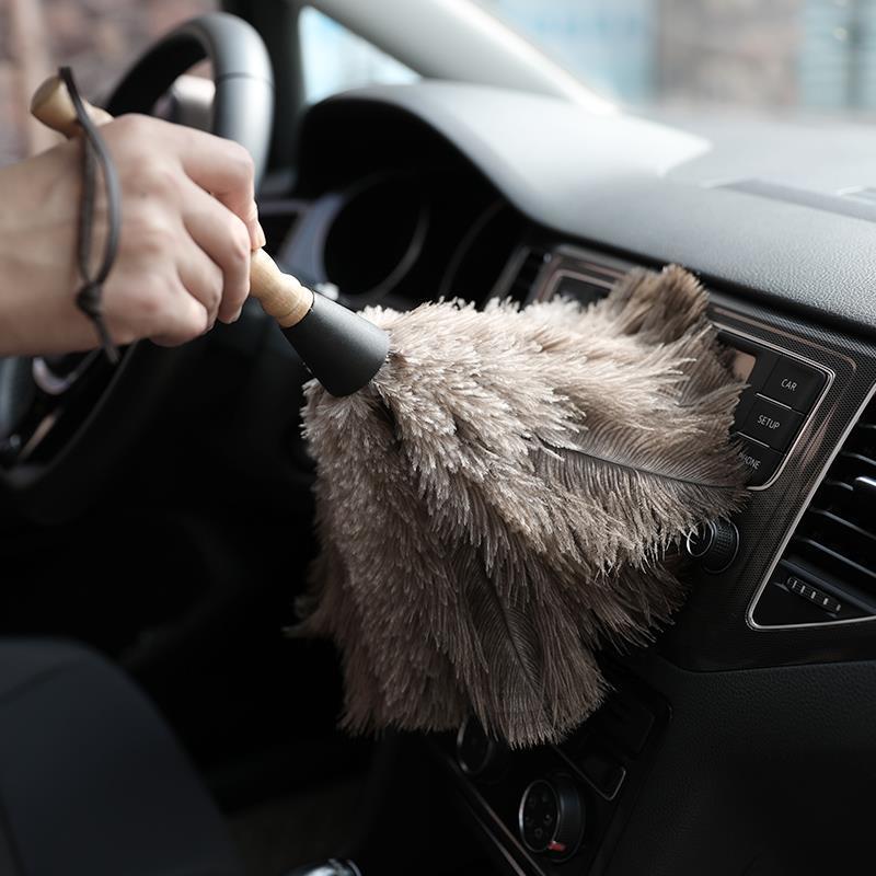 2M Extendable Ostrich Feather Duster: Household Dust Removal & Sweeping Tool