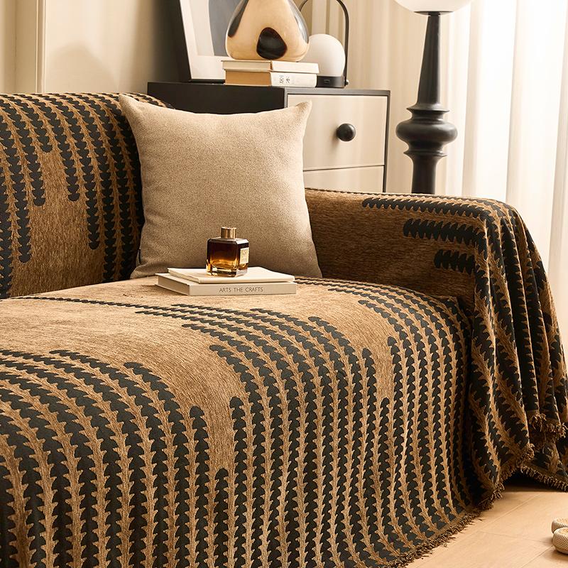 Home Sofa Cover Living Room Sofas Knitted Blanket Cover Furniture Cover Prevent Cat Scratch Blanket 3 Seater Sofa Cover Full Set