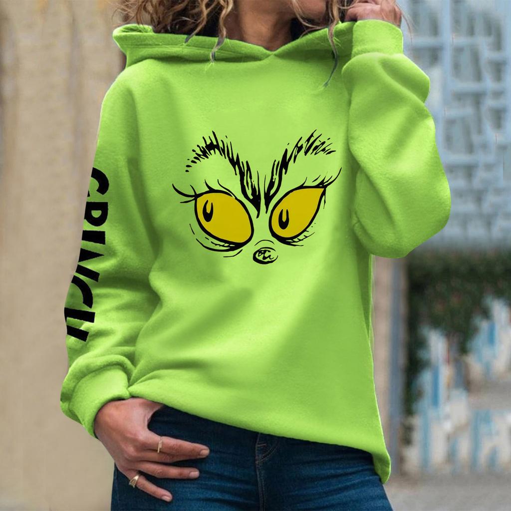 Weihnachten Kapuzen Sweatshirts Für Frauen Casual Langarm Pullover Sweatshirt Herbst Winter Kleidung