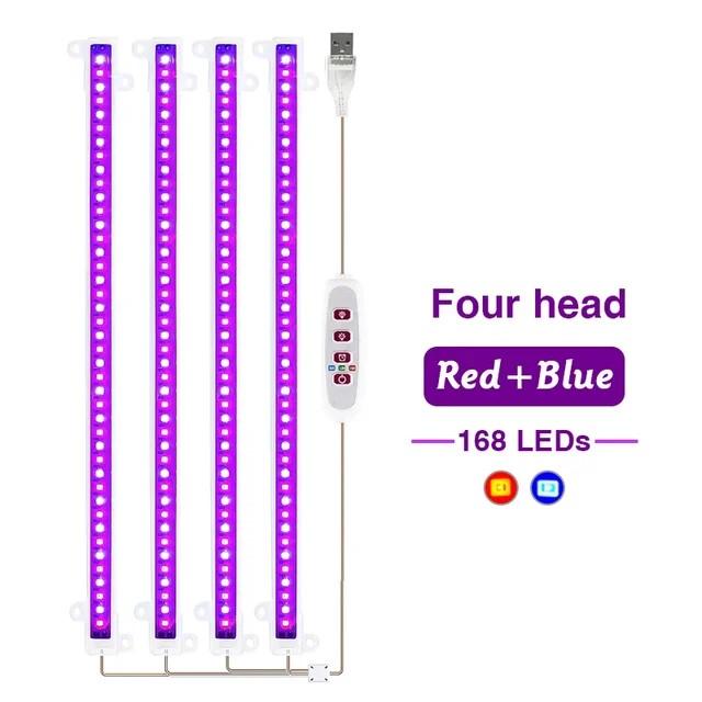 LED Full Spectrum Phyto Lamp USB 5V Grow Light Bar 30cm/50cm 1T 2T 3T 4T Plants Flowers Led Greenhouse Cultivo Hydroponic