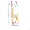 Creative Elk Sculpture Reindeer Figurine Tabletop Decor for Living Room Cabinet