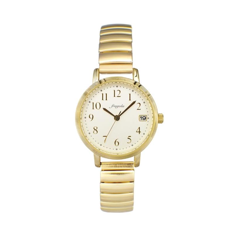 

[Follow] watch fragola bellows date watch N00819S-5 GD ladies gold