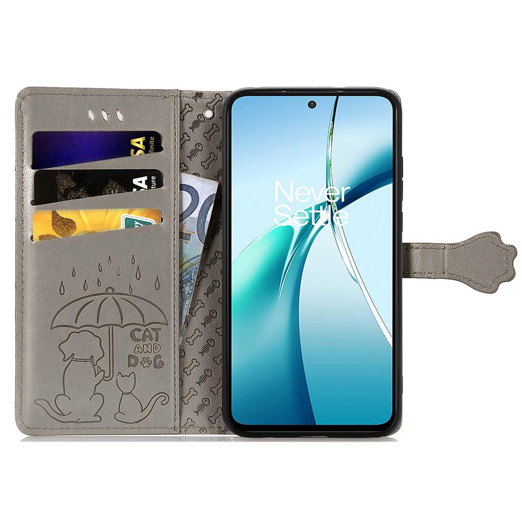 Pro Xiaomi Redmi 15C 4G (Globální) (171 mm)/Poco C85 4G (171 mm) Pouzdro Flip Wallet Kožené Pouzdro na Telefon s Roztomilým Vzorem Kočky a Psa